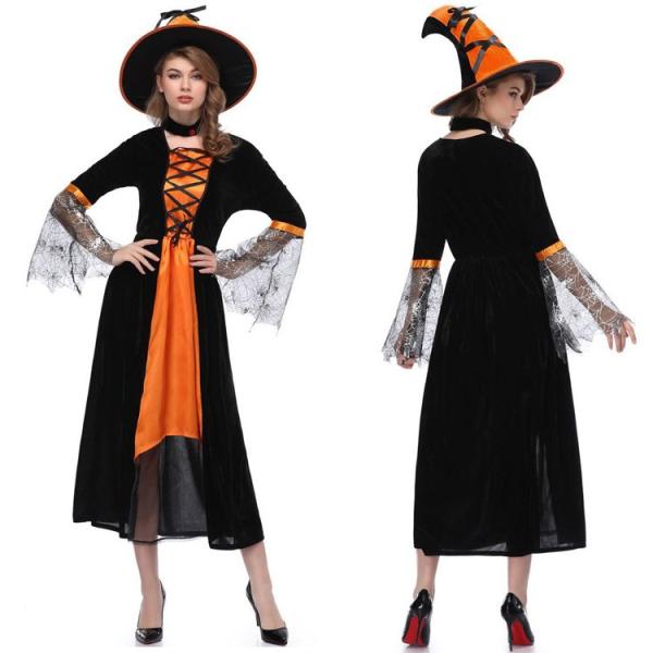 ハロウィン コスプレ 魔女 魔法使い ウィッチ 仮装 パーティー 悪魔 衣装 ドラキュラ 帽子 ドレス 大人用 レディース 2点セット Buyee Buyee 日本の通販商品 オークションの代理入札 代理購入