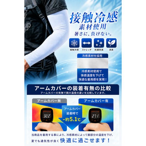 �A�[���J�o�[ UV�J�b�g �����Y �⊴ 2�o�Z�b�g(4���g) UV �A�[���X���[�u �⊴�A�[���J�o�[ �傫���T�C�Y ���f�B�[�X ���Ă��΍� ������� �X�|�[�c �싅 ��Ɨp ���i�摜1