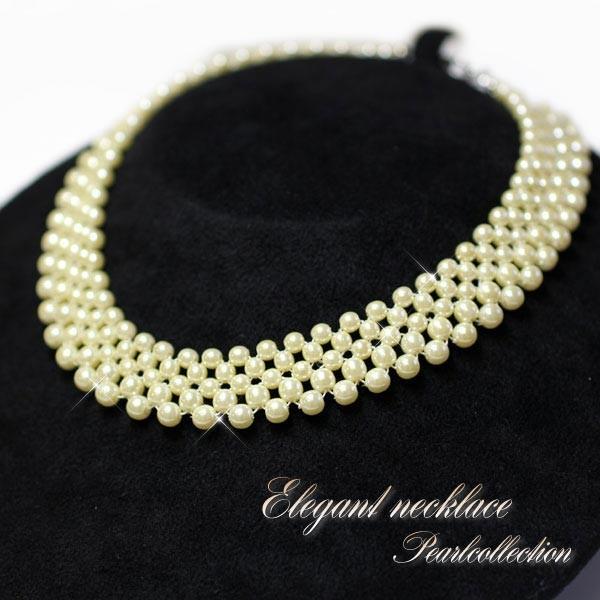 ネックレス レディース パールネックレス チョーカー 真珠 パール 結婚式 二次会 冠婚葬祭 フォーマル 女性 幅広 太い おしゃれ 黄色 ハロウィン 秋コーデ Hb 18 アクセサリーショップバルザス 通販 Yahoo ショッピング