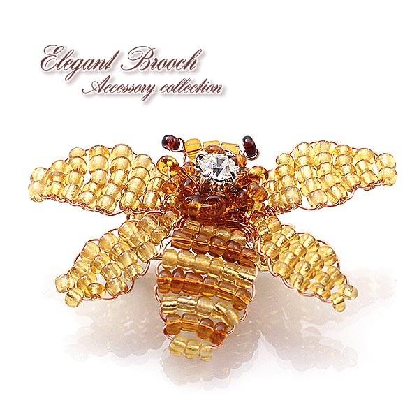 みつばち ブローチ 可愛い 蜂 アクセサリー ミツバチ レディース ビース アクセサリー 女の子 ハチ 蜜蜂 ギフト イエロー 茶色 母の日ギフト  2024 おしゃれ