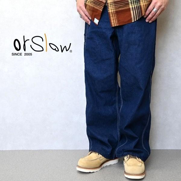 メンズ Orslow オアスロウ 01-5126-81 Wide Fit 30's Painter Pants 