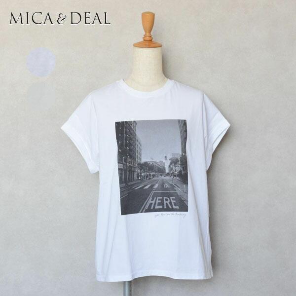☆レディース MICA&DEAL マイカ＆ディール フォトプリントTシャツ 品番:0125209135【1枚までメール便配送可】【SALE】【10%OFF】 レディース MICA&DEAL マイカアンドディール フォトプリントT