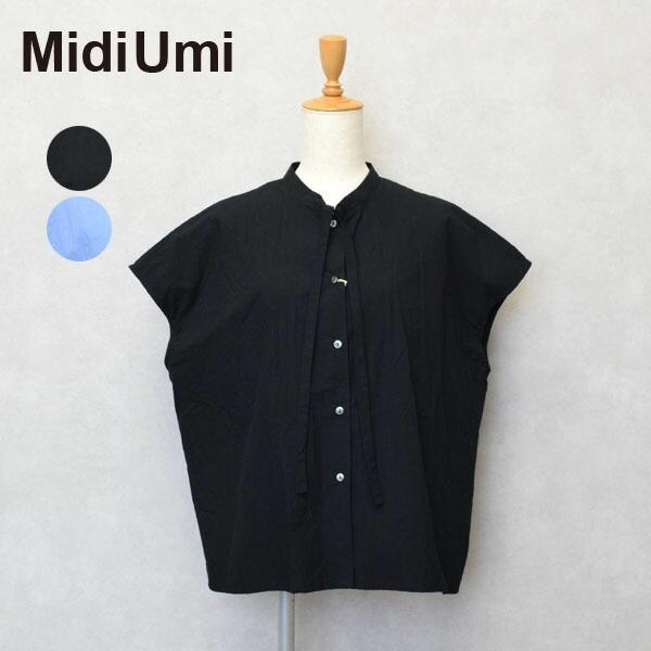 レディース MidiUmi ミディウミ tie short shirt タイショートシャツ 
