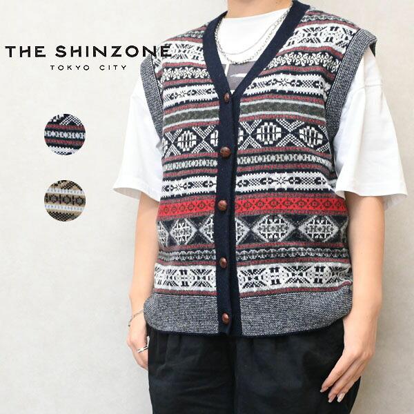 レディース THE SHINZONE シンゾーン FAIR ISLE KNIT VEST フェアアイル ニット ウール ベスト26AMSNI08