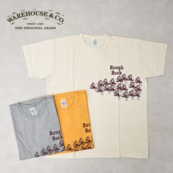 WAREHOUSE ウエアハウス クルーネックT  半袖Tシャツ 日本製 Lot.4064 SUN DEVIL