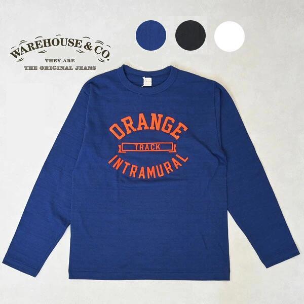 WAREHOUSE　ウエアハウス　Lot5906 ORANGE　長袖　Tシャツ　プリントT　Lot 5906 ORANGE