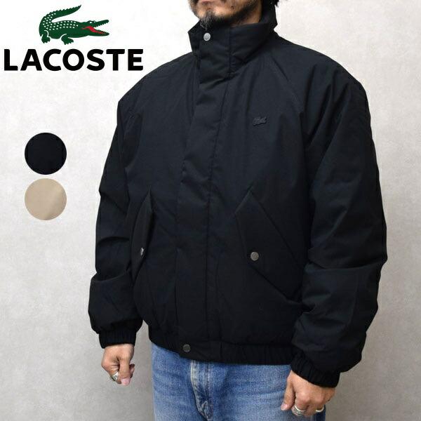 LACOSTE　ラコステ　撥水パデッドジャケット　ブルゾン　サイズ48 LACOSTE ラコステ 撥水 パデッドジャケット BH5142 黒 ブラック