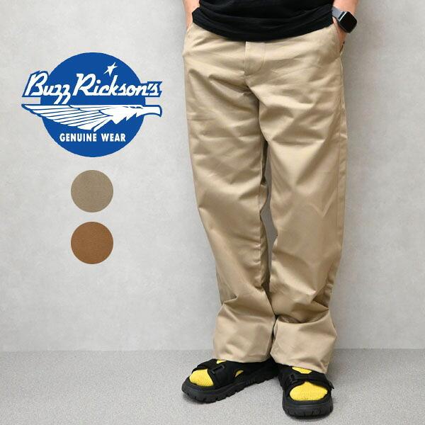 メンズ BUZZ RICKSON'S バズリクソンズ M43035 チノパン メンズ ミリタリーチノ 1945モデル  MILITARY CHINOS ワイドストレート 日本製 東洋エンタープライズ
