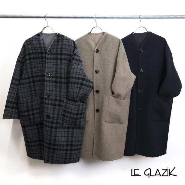 20%OFF】ル グラジック Le glazik/コート/ウールリバー リバーシブル