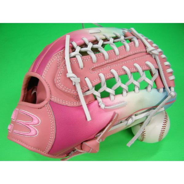 ウィルソン　ピンク　軟式野球　ソフトボール Wilson（ウイルソン） 型付け無料 BRETT ブレット 外野用 硬式野球用
