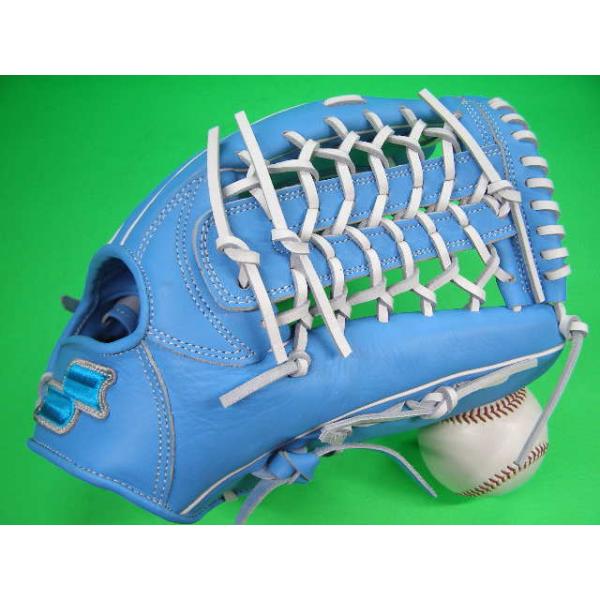型付け無料 SSK エスエスケー 外野用 ライトブルー 水色×ホワイトヒモ 海外モデル 軟式 硬式対応 ソフト 野球グローブ ソフトボール用 軟式野球用 硬式野球用
