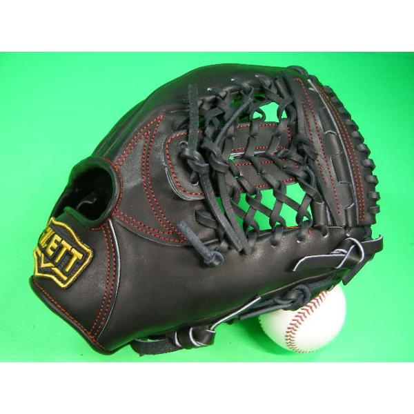 型付け無料 ゼット ZETT 硬式野球用 オールラウンド用 ブラック  高校野球対応 海外モデル 硬式用 内野用 オールラウンド 右投げ用 硬式グローブ 野球グローブ