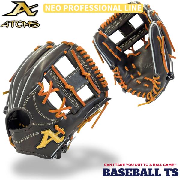 ATOMS ≪ネオプロフェッショナルライン≫硬式グラブ■ERMリストをエンドユーザーの意見をもとに進化させたラインナップ。●アトムズ硬式グラブ●ネオプロフェッショナルライン●内野手用●APL-NE026※人気の026型。やや小ぶりで操作性が...