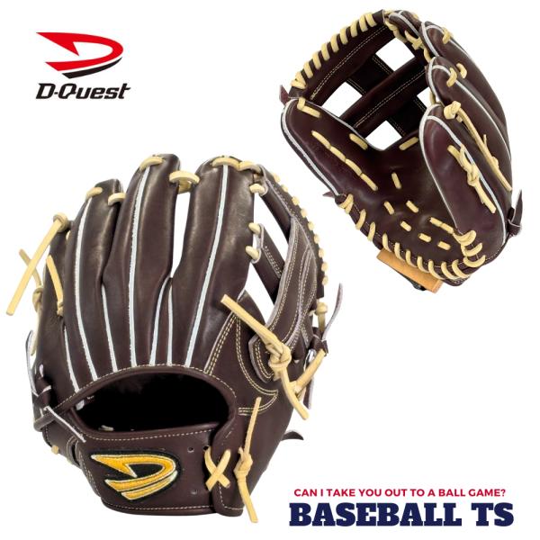野球 ディークエスト 硬式内野手用グラブ DFH-166 バーガンディ