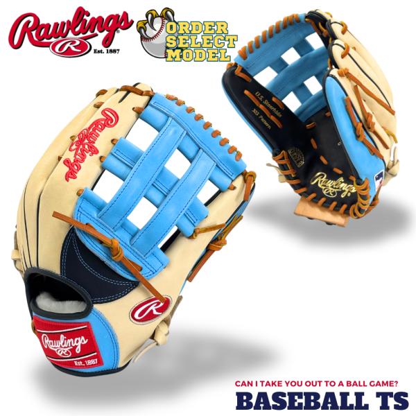 Rawlings オーダーグラブ　外野手用　軟式　MLBモデル 野球 Rawlings オーダーグラブ 外野手用 軟式 MLBモデル 野球