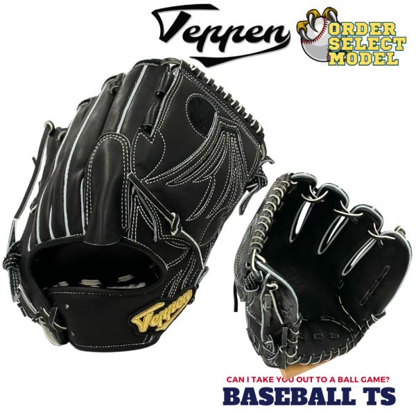 テッペン　オリジナルオーダーグラブ　硬式用　投手用　高校野球対応　SW1型 baseballts_sw1-bk-l