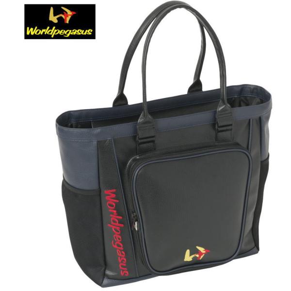 ワールドペガサス≪ベースボール トートバッグ≫【Word Pegasus BAGG】■見た目も豪華に。合成皮革製ベースボールトートバッグ。●ワールドペガサス●ベースボールトートバッグ●WEBC1TT●素材・本体：合成皮革製・テープ：ポリエス...