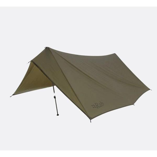 美品】Rab SilTarp 2 軽量タープ オリーブ ガイライン4本自在付き
