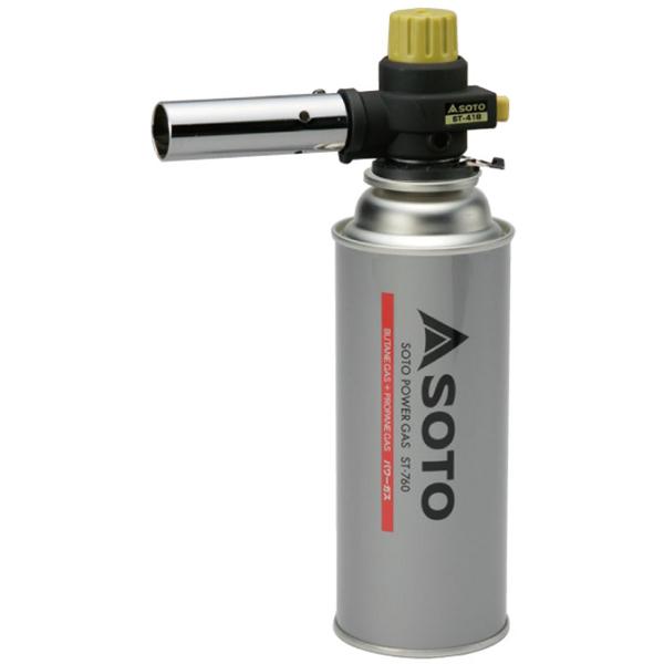 ≪SOTO≫炭の跳ね返りが少ない、太くソフトな棒状炎。◆パートタイム逆さ使用可能点火後約2分間のプレヒート（予備加熱）で連続約30秒間の逆さ使用ができます。※自然条件や使用容器（ボンベ）により時間は異なります。バーベキューの炭起こし時間を短...