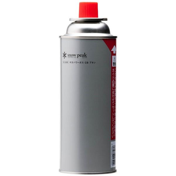 ≪snowpeak≫炎にこだわるスノーピークは、ガスにもこだわる。ガスは燃焼器具のパフォーマンスを引き出す、重要な存在です。各器具に合わせた専用缶を、必ずご使用ください。本商品は屋内でも使用が可能なガス缶です。