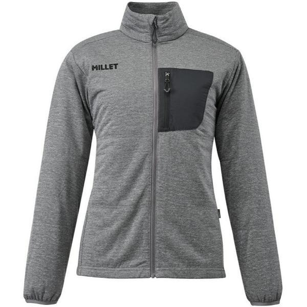 MILLET レディース中綿入りストレッチウエア上下セット上/Ｌ下/Ｍ 美品 MILLET（ミレー） アルファ ライト スウェット II ジャケット