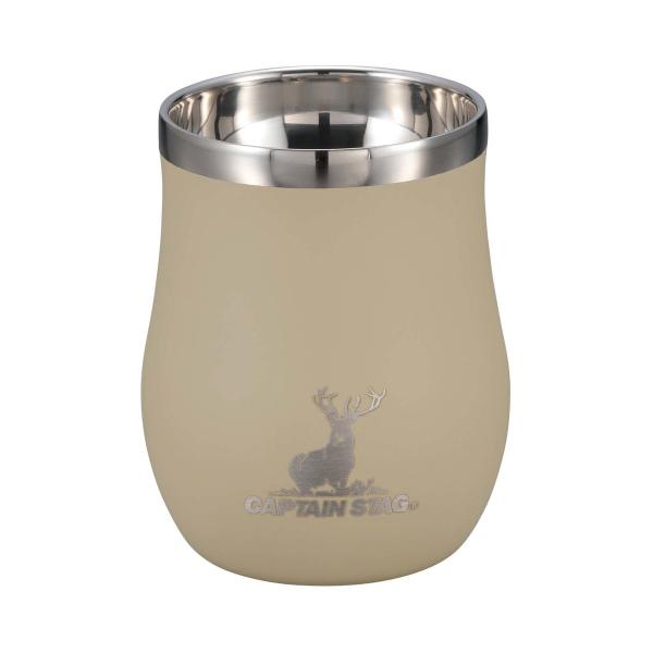 キャプテンスタッグ 香る 真空二重 タンブラー 240 ベージュ UE-3578 ステンレス 240ml マグ カップ コップ CAPTAIN STAG オールシーズン