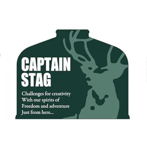 他サイト： キャプテンスタッグ CS デザインステッカー OD缶 65×51mm UM-1592 ロゴステッカー CAPTAIN STAG シール アウトドアの商品画像