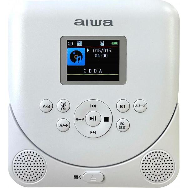 【在庫有・即納】アイワ aiwa audio -G PCD1 ポータブルCDプレイヤー ホワイト GAA5-PCD0001(HW) MP3ダビング FM受信