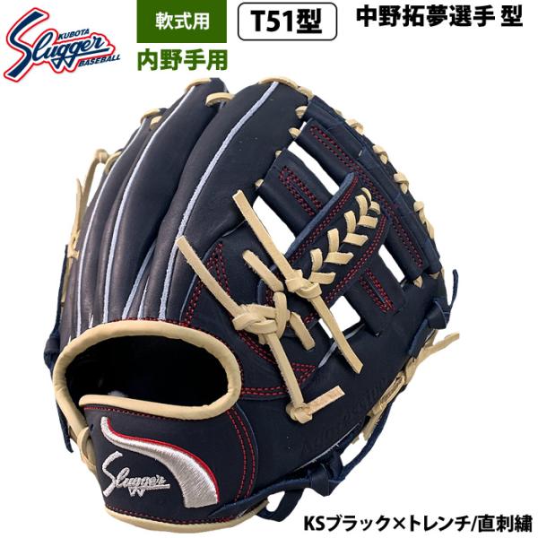 久保田スラッガー あすつく 限定 野球 軟式 グラブ 内野手用