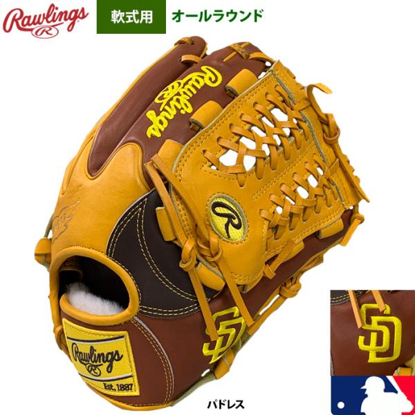 【新品未使用】ローリングス グローブ 軟式オールフィールダー用 (パドレス) ローリングス(Rawlings) 野球 一般軟式グローブ 内野手 ハイパーT