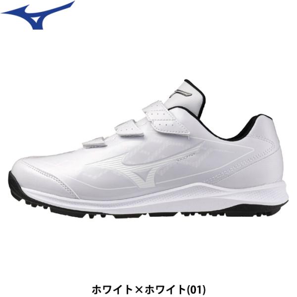 あすつく ミズノ 野球用 トレーニングシューズ 幅広 3E相当 白 ホワイト クッションレボダイア トレーナー 11GT2525 miz26ss