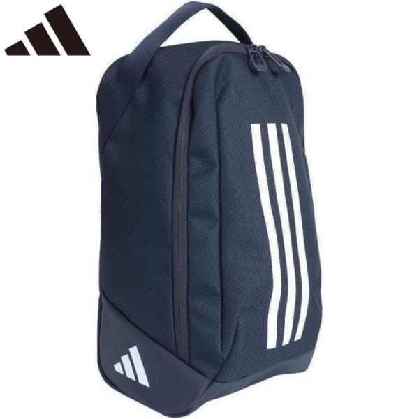 ●シューズケース/シューズバッグ/スパイク入れ/シューズ入れ●メーカー名：アディダス / adidas●品番：JMT64●カラー：ネイビー(IM5234)●サイズ：・Ｍサイズ/W14cm×D17cm×H31cm・Ｌサイズ/W16cm×D22...