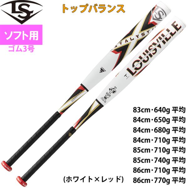 あすつく ルイスビルスラッガー 3号ゴムソフト ソフトボール用バット 