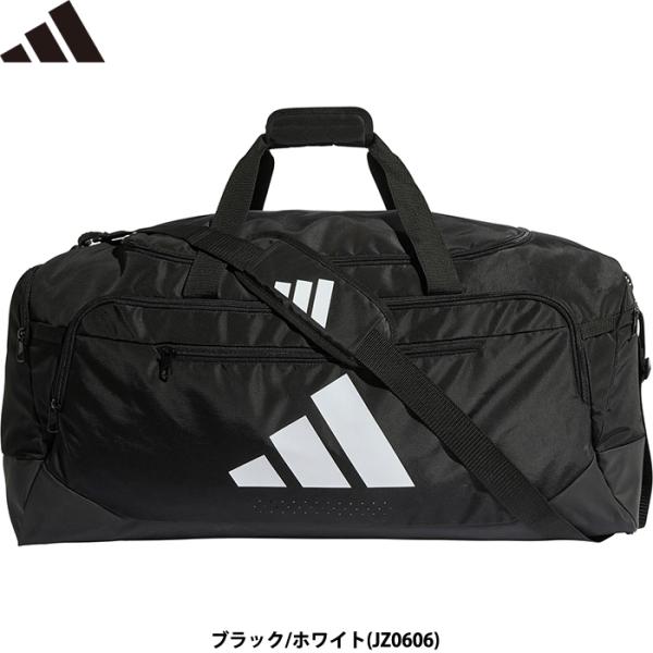 adidas アディダス ドラムバッグ ダッフル ショルダーバッグ L 約90L トレーニング ブラック/ホワイト WM253-JZ0606 adi26fw