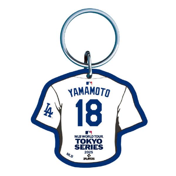 MLB東京開幕シリーズ　ドジャース キャップキーホルダー　3個セット MLB東京開幕シリーズ ドジャース キャップキーホルダー 3個