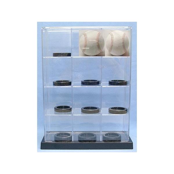 ●コレクションケース●サインボールケース●サイズ：幅23.5cm×奥行9cm×高さ33.5cm(店舗採寸)(1つの仕切りは7.5cm立方です)●ボールスタンド×12個※ケース及びボールスタンドのみの販売となります(ボールは付属しません)。