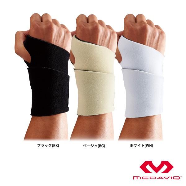 ●リストサポート●LEVEL1：ソフトサポート●メーカー名：マクダビッド(MCDAVID)●カラー：ブラック(BK)、ベージュ(BG)、ホワイト(WH)●サイズ(手首周り)：フリーサイズ●高校野球対応