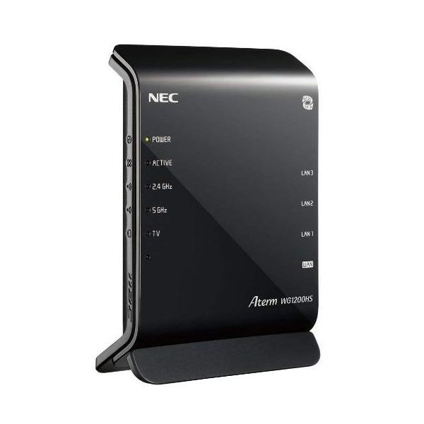 Aterm NEC 無線LANルーター PA-WG1200HS 11ac対応 867+300Mbps : BASE