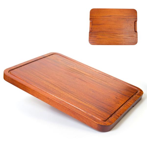 [徳成] まな板 (木製漆塗り/40×30.5×厚2.3cm) カッティングボード｜安定感ある木のまな板 TBK-102 [食品衛生法適合品]