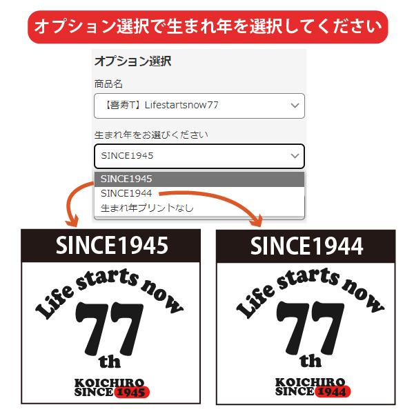 喜寿 祝い 名入れ Lifestartnow Tシャツ プレゼント 77歳 メッセージ 男性 女性 父 母 喜寿祝い お祝いの品 ちゃんちゃんこ おしゃれ 1500 1501 085 5001 Kijyu T 2 Tシャツのbasic Cover 通販 Yahoo ショッピング