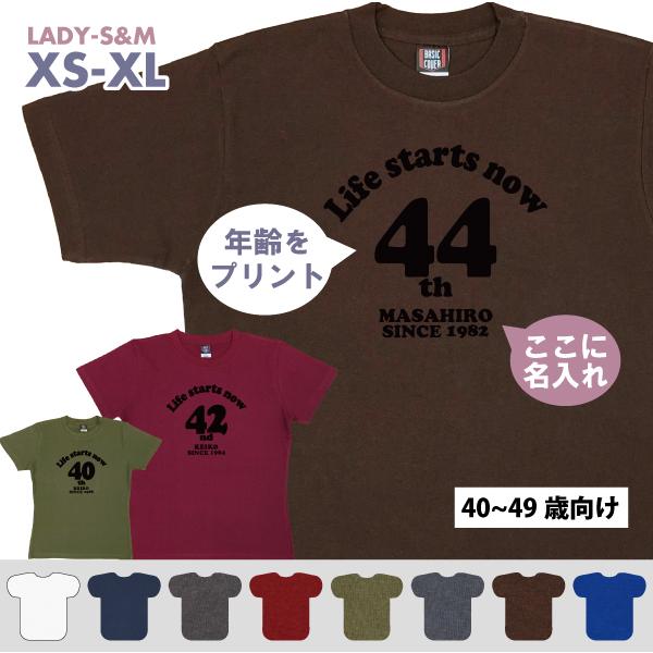 40代 名入れ Tシャツ 誕生日 プレゼント 40歳 41歳 45歳 42歳 43歳 44歳 46歳 47歳 48歳 49歳 オリジナル お祝い 男性 女性 父 母 上司 オリジナル 1501 1500
