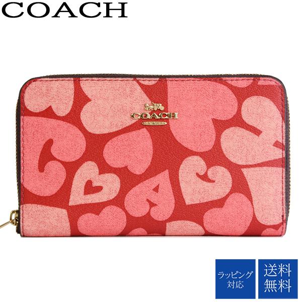 コーチ Coach 財布 レディース 二つ折り財布 ウンドファスナー ハート柄 薄マチ アウトレット レッド 赤系 91594imqa3 ブルームーン Yahoo 店 通販 Yahoo ショッピング