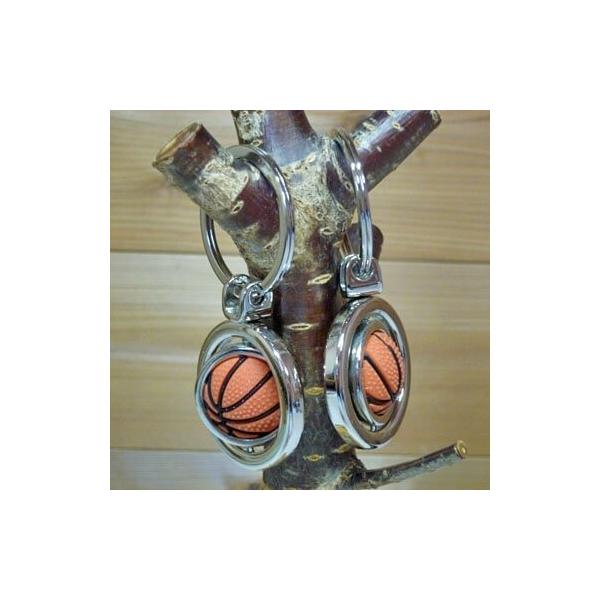〜商品仕様〜全体　長さ　約８センチ円の直径　　約３．８センチボール直径　約２センチ１個〜商品説明〜メタリックでかっこいいバスケットボールキーホルダー！中のバスケットボールは回転させることができます。気がついたら、コロコロと転がしてしまう不思...