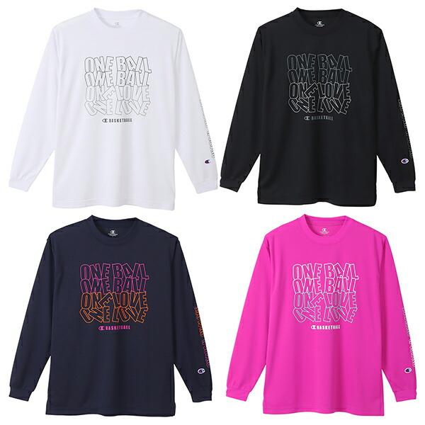 ロングスリーブTシャツ LONG Champion チャンピオン M・L・XLサイズ ユニセックス 22AW09 バスケウェア スポーツ 女バス  返品・交換不可セール商品