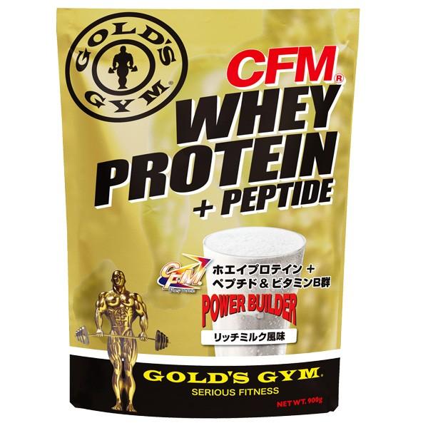 CFMホエイプロテイン＋ペプチド リッチミルク風味 900g GOLD'S GYM_S ゴールドジムサプリ