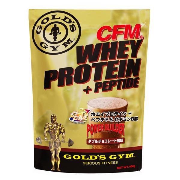 他サイト： CFMホエイプロテイン＋ペプチド ダブルチョコレート風味 900g GOLD'S GYM_S ゴールドジムサプリの商品画像