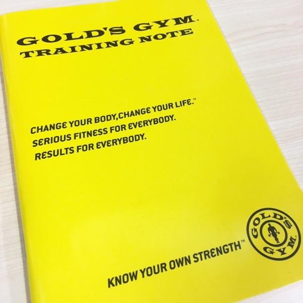 トレーニングノート GOLD'S GYM_G ゴードジムギア 筋トレ ジムトレ