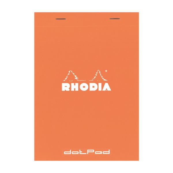 【メール便2個以上送料無料】【dotPad No.16】ブロック ロディア ドットパッド オレンジ　dotPad BLOC RHODIA【14.5×21cm】
