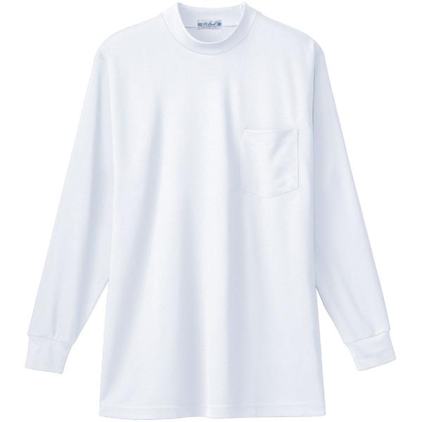 長袖ローネックＴシャツ（胸ポケ）