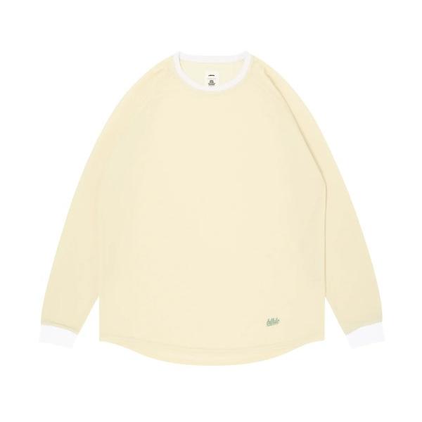 blhlc Cool Long Tee (vanilla/white)商品コード：BHBTS-00398-VNWvanilla/whiteFront : 左裾にblhlcプリントサイズ・素材・注意事項を見るサイズ測り方はこちらSize(着丈...